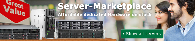 EUserv's Marketplace for reliable and affordable dedicated Servers